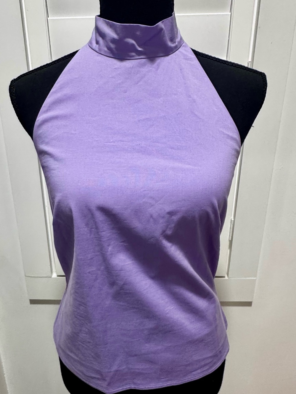 Lilac High-Neck Crop Jumpsuit - Women - Picture 9 of 10